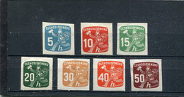 Tchécoslovaquie 1945 Yt 26-29 31-33 * - Newspaper Stamps