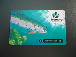 UNITED KINGDOM USED CARDS MERCURYCARD  FISH FISHES - Vissen