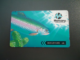 UNITED KINGDOM USED CARDS MERCURYCARD  FISH FISHES - Peces