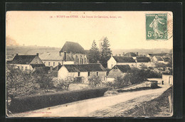 CPA Bussy-en-Othe, La Route De Cerisiers, Arces Etc., L`Eglise - Cerisiers