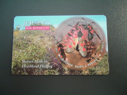 JERSEY USED  CARDS ANIMALS JERSEY BUTTERFLIES - Papillons