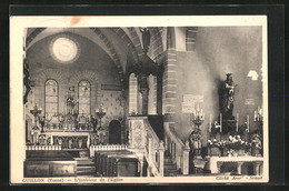 CPA Guillon, L`Intérieur De L`Eglise - Guillon