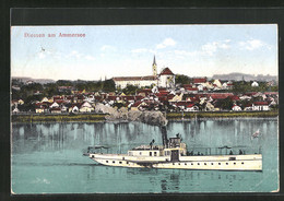 AK Diessen Am Ammersee, Ortspanorama Mit Blick Zur Kirche - Diessen