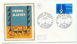 1981 Env 1er Jour Fonds Marins - Dunkerque - 1980-1989