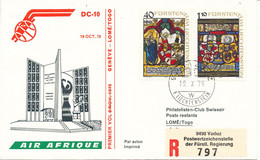 Liechtenstein Air Afriqe First Flight Geneve - Lome Togo 19-10-1979 - Lettres & Documents