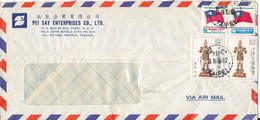 Taiwan Air Mail Cover Sent To Denmark 13-9-1980 - Briefe U. Dokumente