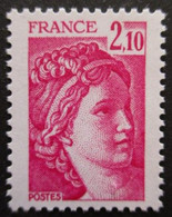 FRANCE Sabine De Gandon N°1978b Sans Phosphore Neuf ** Signé Calves - 1977-81 Sabine (Gandon)