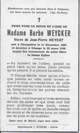 GC . OBERPALLEN ..-- Mme Barbe WEYCKER , Veuve De Mr Jean-Pierre HEYERT , Née En 1885 , Décédée En 1958 à UDANGE . - Differdingen