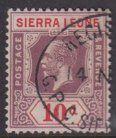 1921-1928. SIERRA LEONE. Georg V 10 D.  (MICHEL 111) - JF422257 - Sierra Leona (...-1960)