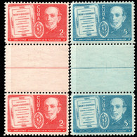 213.CUBA.NICE LOT OF 2 1940 GUTTER PAIRS,MNH,5 USED BLOCKS OF 4,2 MNH TELEGRAPH BLOCKS OF 4,6 SCANS - Colecciones & Series