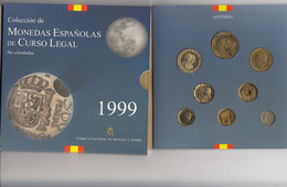 CRC0034 CARTERA MONEDAS ESPAÑA PESETAS 1999 30 - Autres & Non Classés