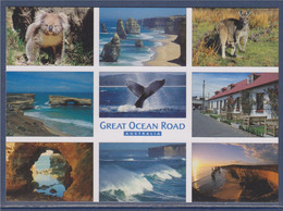 Great Océan Road, Multi Vues Koala, Kangaroo, Les Douze Apôtres, London Bridge, Baleine, Australie Carte Postale Neuve - Melbourne