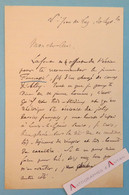 L.A.S Ernest DUPUY Poète écrivain - Saint Jean De Luz - Né à Lectoure (Gers) - Alby - Gazeau - Lettre Autographe - Ecrivains