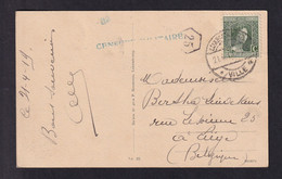 DDZ 801 - CENSURE Militaire Belge Post WWI - Carte-Vue TP Luxembourg LUXEMBOURG 1919 - Censure De ARLON + No 62 - Autres & Non Classés