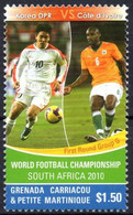 GRENADA - 1v - MNH - Korea DPR Vs Côte D'Ivoire - FIFA Football World Cup - South Africa 2010 - Fußball Voetbal Futebol - 2010 – South Africa
