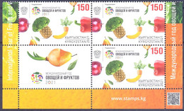 2021. Kyrgyzstan, International Year Of Fruits And Vegetables, 3v + Label, Mint/** - Kirgisistan