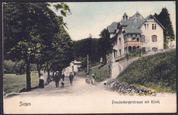 +++ CPA - Allemagne - SIEGEN - Freudenbergerstrasse Mit Klinik - Couleur  1907  // - Siegen