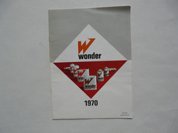 CATALOGUE  - WONDER 1970 - Werbung