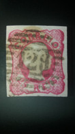 D.PEDRO V - CABELOS ANELADOS - MARCOFILIA  - 1ª REFORMA POSTAL - (129) PINHEL - Used Stamps