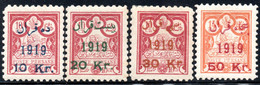 214.IRAN.1919 10 KR./10 C. -50 KR./14 C.MICHEL 437-440,SC.626-629,MH. - Iran