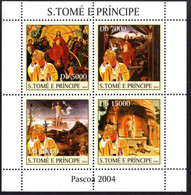 S. TOME E PRINCIPE - BLOCK SHEET - POPE JOHN PAUL II MINT NOT HINGED SOUVENIR 2.2 - Papi