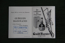 Carte De Publicité Liqueur GRAND MARNIER - Spiritueux