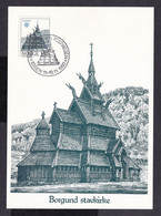 Norway 1980 Borgund Stave Church MC - Maximum Cards & Covers