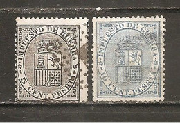 España/Spain-(usado) - Edifil  141-42 - Yvert  Impuesto De Guerra 1-2 (o) - War Tax