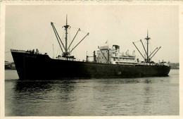 STE MAXIME * Carte Photo * Bateau Cargo Paquebot Commerce Marine Marchande ? Compagnie Générale Armement Maritime CGAM - Commercio