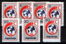 Yugoslavia 1988 Red Cross Croix Rouge Rotes Kreuz, Tax, Charity, Surcharge, Set MNH - Segnatasse