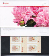 Norway 2012 My Stamp, Flower, Peony Rose, Paeonia Sp Mi 1774 In Bloc Of Four,  MNH(**) - Neufs