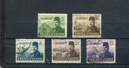 Egypte 1947-48 Yt 256-260 - Usados