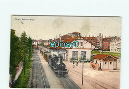 SUISSE - ZURICH Bahnof Enge - Gare Avec Train - Chemin De Fer - Enge
