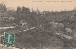 76 - CANTELEU - L' Eglise Et Le Château, Vue Prise De La Côte - Canteleu