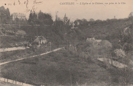 76 - CANTELEU - L' Eglise Et Le Château, Vue Prise De La Côte - Canteleu