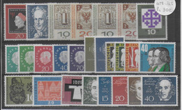 BRD - ANNEE COMPLETE 1959 ** MNH  - YVERT N°173/198 - COTE = 76.5 EUR. - - Unused Stamps