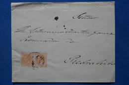 W2 ESPAGNE  BELLE LETTRE    1890  PICADRAHITA  + PAIRE DE T.P + AFFRANCH. INTERESSANT - Covers & Documents