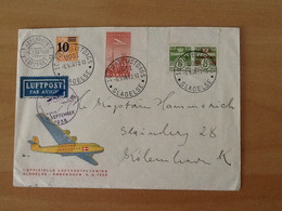 Airmail Slagelse-Kobenhavn  6.9.1938. - Luftpost