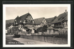 AK Alpirsbach Im Schwarzwald, Marktplatz Mit Hotel Löwen-Post - Alpirsbach