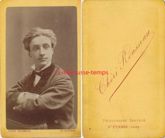 CDV Par Chéri Rousseau à Saint Etienne-beau Portrait D'homme - Anciennes (Av. 1900)