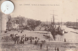 56 - Très Belle Carte Postale Ancienne De Lorient  Le Bassin Du Commerce Et Le Cours Des Quais - Lorient
