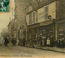 Fontenay Aux Roses * Débit De Tabac Tabacs TABAC Bières Liqueurs , Rue Boucicaut * Cpa Toilée Colorisée Ancienne - Fontenay Aux Roses