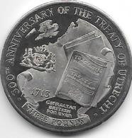 *gibraltar 3 Pounds   2013   300 Years Tready Of Utrecht - Gibraltar
