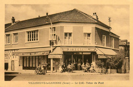 Villeneuve La Garenne * Débit De Tabacs TABAC Le Café Tabac Du Pont Maison PESTEIL Billards * Moto Motos Motocyclette - Villeneuve La Garenne