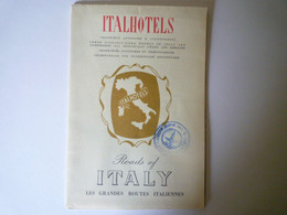 2021 - 2384  DOC PUB RESTAURANTS ITALIENS  " ITALHOTELS "  1954   XXX - Non Classés