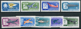 HUNGARY 1962 History Of Aviation MNH / **.  Michel 1846-54 - Unused Stamps