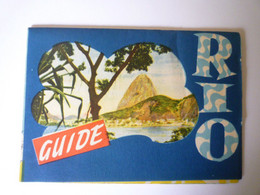 2021 - 2385  DEPLIANT  PUB  "  RIO  Guide  (Brésil)   XXX - Non Classés