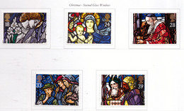 PIA  -  GRAN  BRET.-1992 : Natale - Vetrate    -   (Yv 1640-44) - Verres & Vitraux