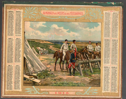 Calendrier Des PTT 1915 : Abreuvoir Au Camp De Coetquidan ... Calendrier De L'Isère( CAL PTT 1915 H) - Grand Format : 1901-20