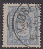 1875. Official. 4 Øre Ultramarin. Perf. 14x13½ (Michel D5yba) - JF422296 - Dienstzegels